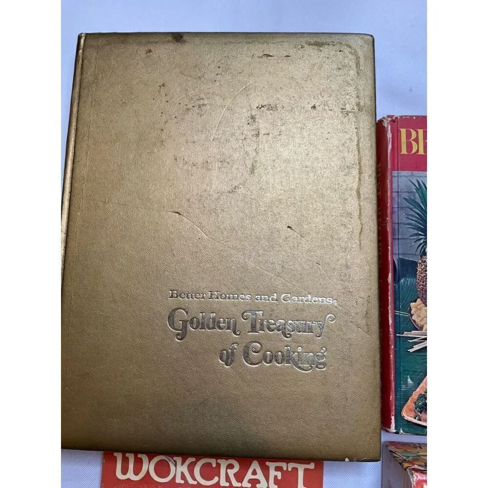 Vintage Cookbook Lot Better Homes‎ Golden Wokcraft Wonderful World of Cooking